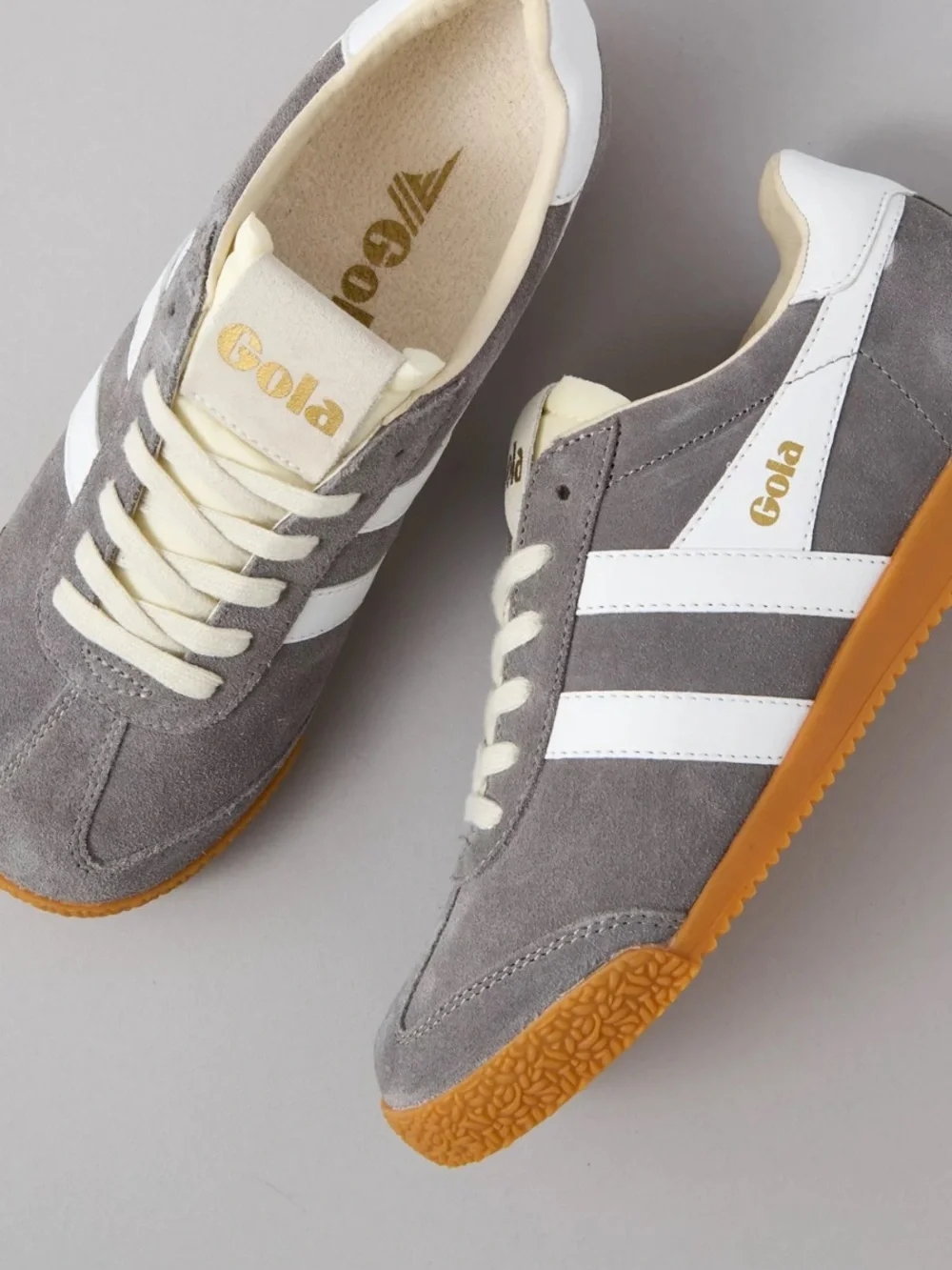 Gola Classics Elan sneakers in the Ash/White colorway